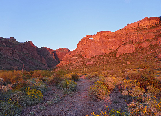 Sunset over Arch Canyon