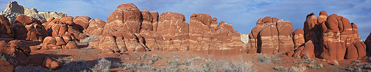 The red rocks of Blue Canyon, at sunset