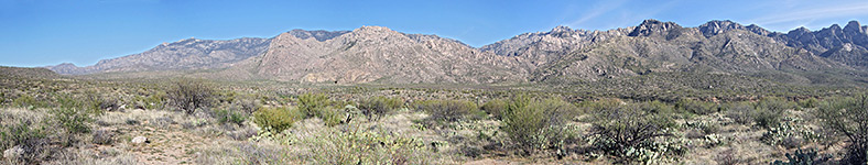 Panorama of the Santa Catalina Mountains