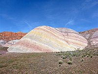 Pastel-colored mound