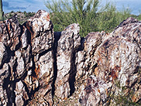 Rocks at Golden Bell Mine