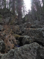 Boulder-covered slope