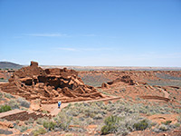 Wide view of Wupatki Pueblo