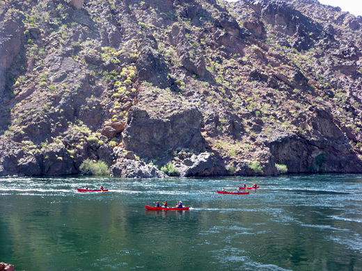 Rafts on Lake Mohave
