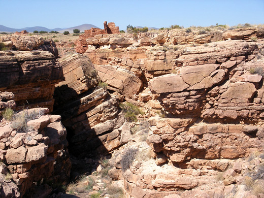 Canyon north of Lomaki Pueblo