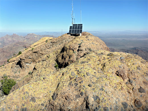 Solar panel on Mount Ajo