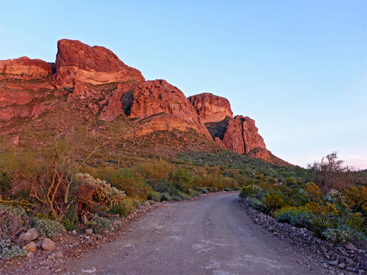 Ajo Mountain Drive, at sunset