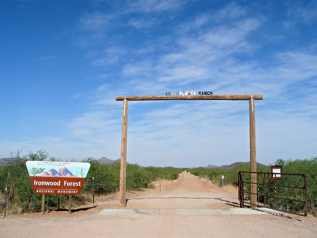 The Manville Road entrance