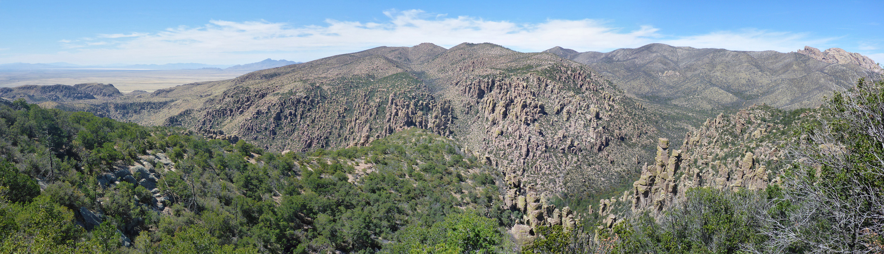 Panorama above Bonita Canyon