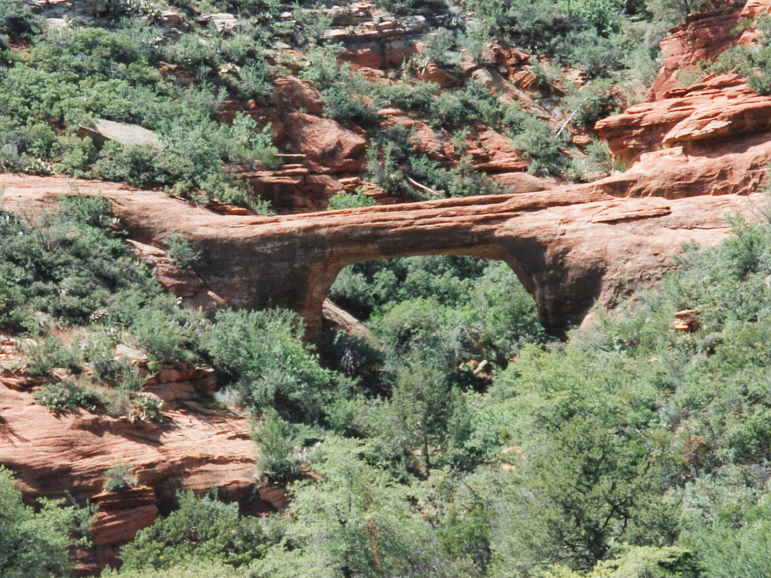 Close view of Vultee Arch