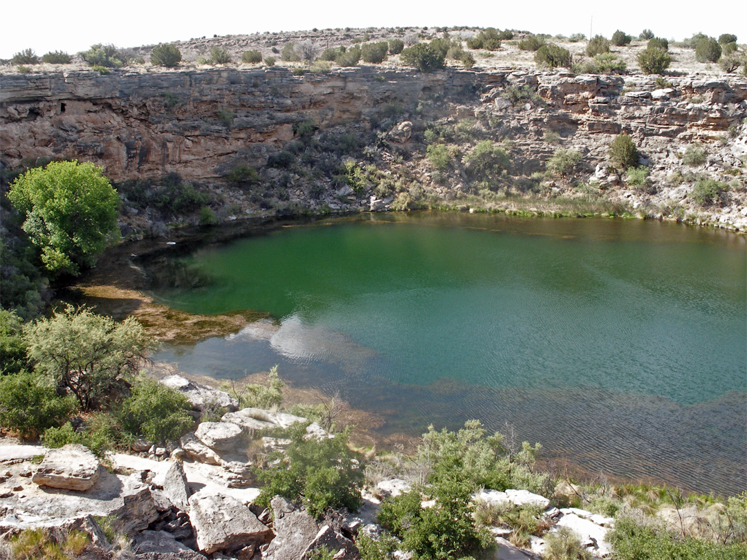 Cliffs beside the well