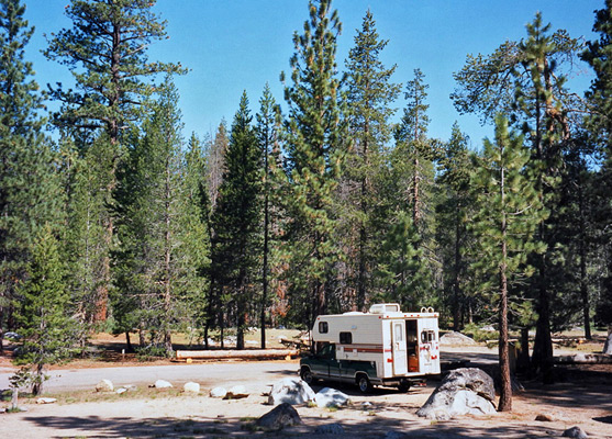 Campsite close to Donner Lake