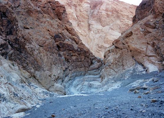 Wide section of Mosaic Canyon