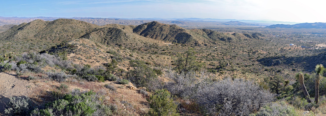 Panorama from the high point of the trail