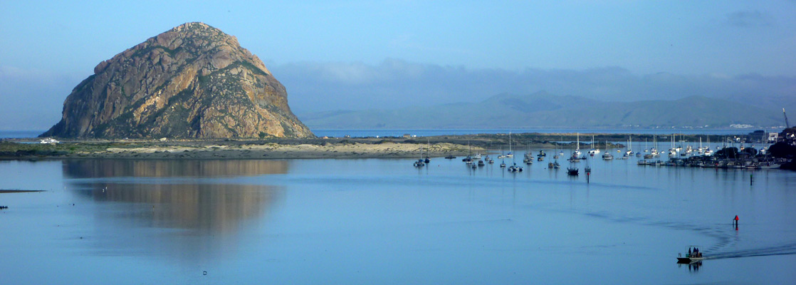 Morro Rock, at the entrance to Morro Bay