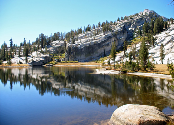 West side of Upper Cathedral Lake