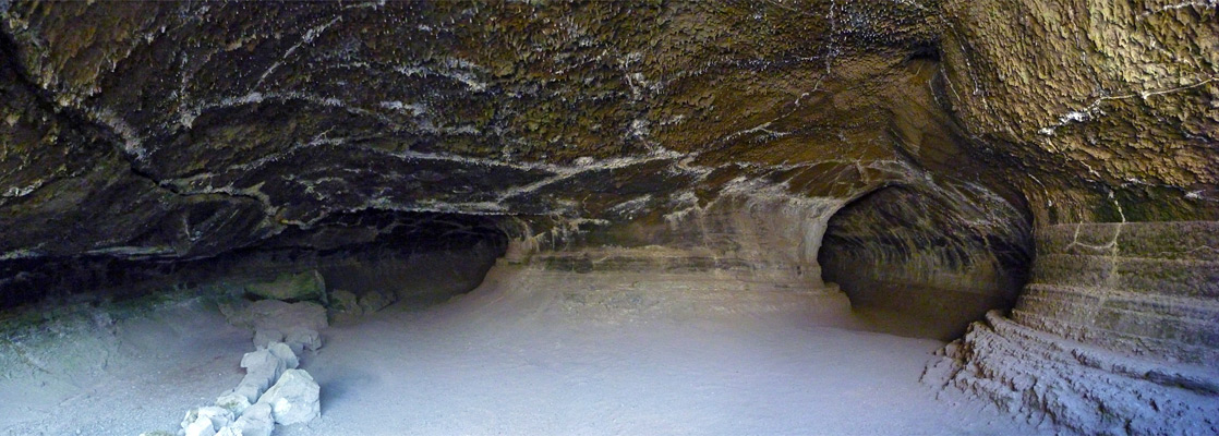 The two tunnels of Valentine Cave, Lava Beds NM