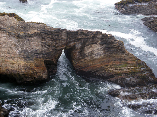 Natural arch at Point Arena