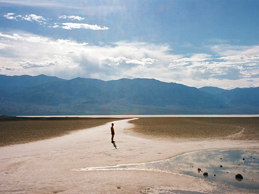 125 degrees on the salt flats of Badwater