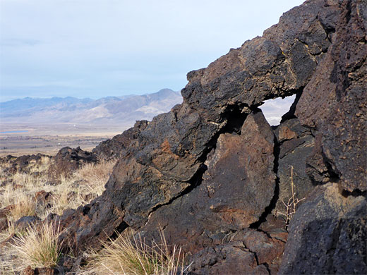 Arch, formed by a spur of lava
