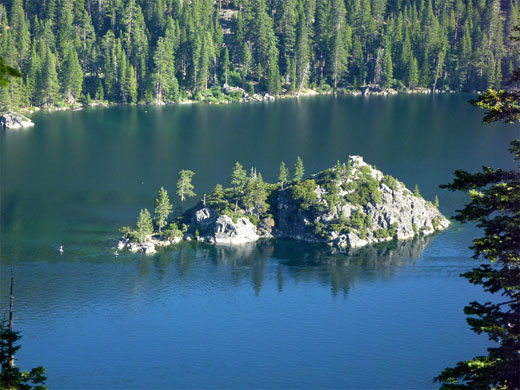 Fannette Island, in the middle of Emerald Bay