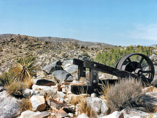 Abandoned machinery at the Desert Queen Mine