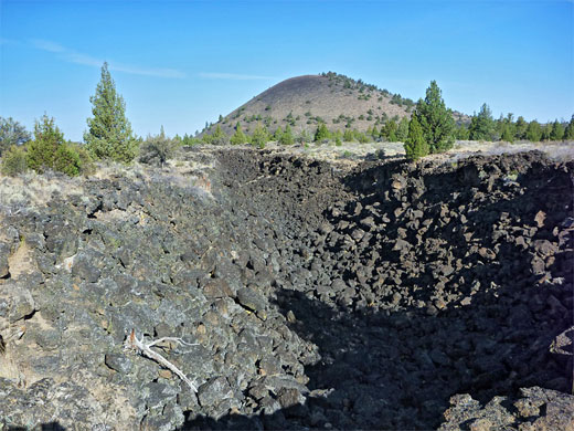 Collapsed lava tube, Lava Beds NM