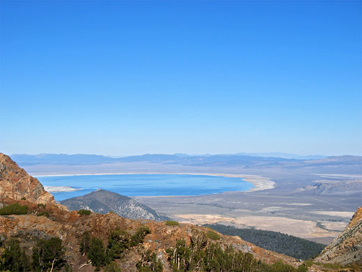 Distant view of Mono Lake