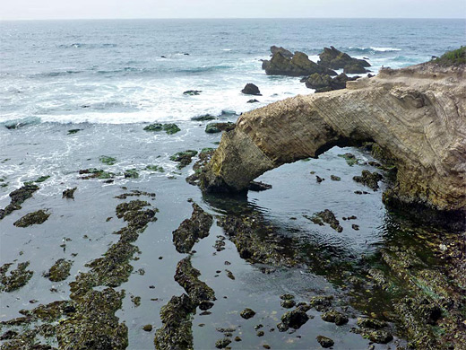 Protruding arch, north of Point Buchon