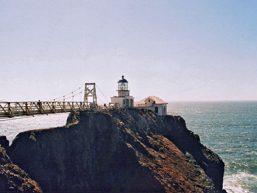 The bridge to Point Bonita Lighthouse