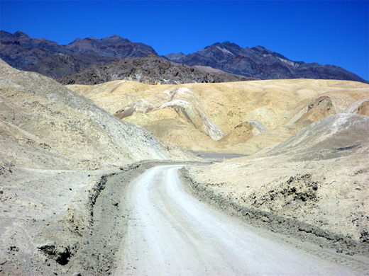 Road through Twenty Mule Team Canyon