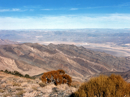 View north from the summit of Wildrose Peak