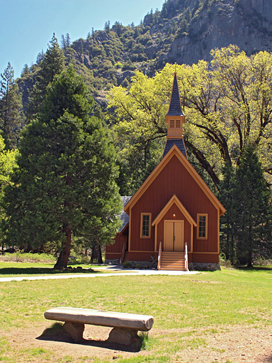 Yosemite Valley Chapel, built in 1879