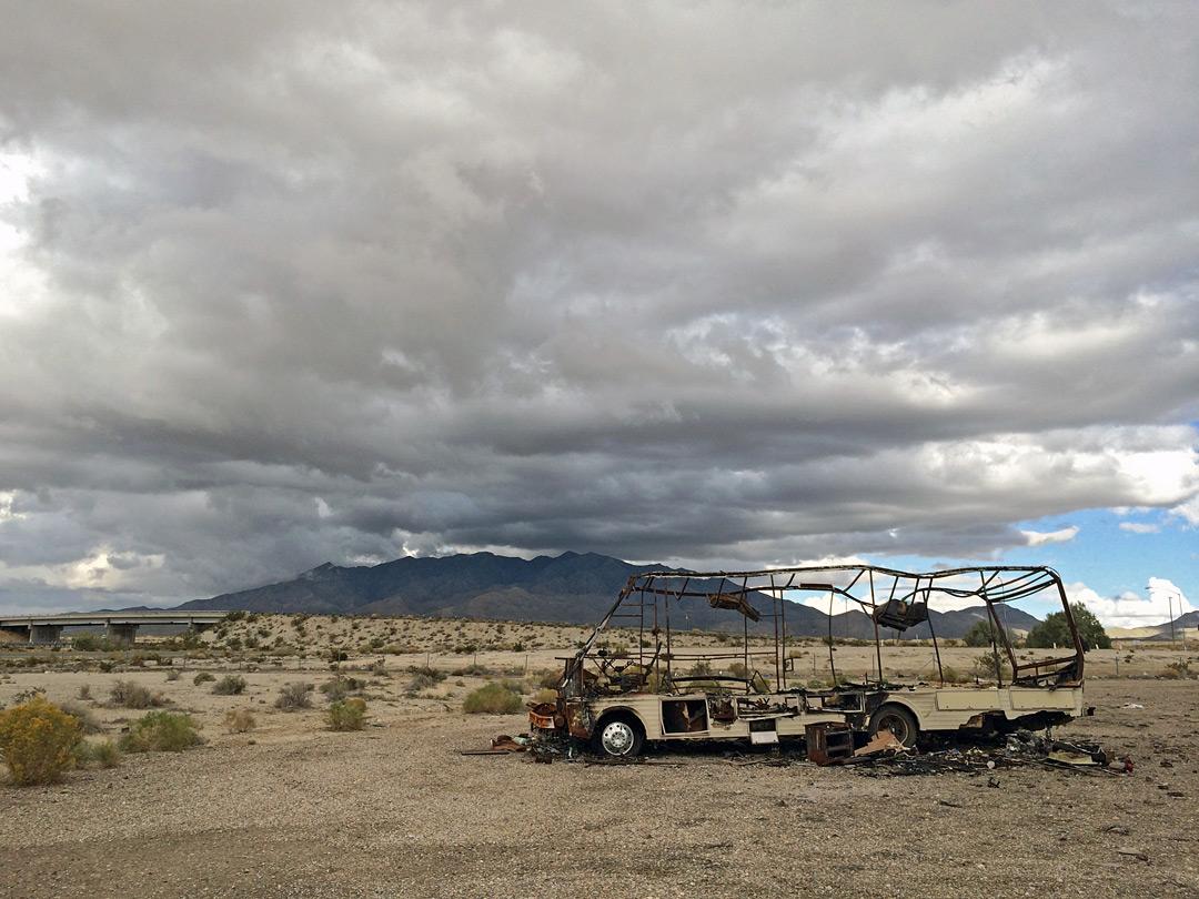 RV, destroyed by fire