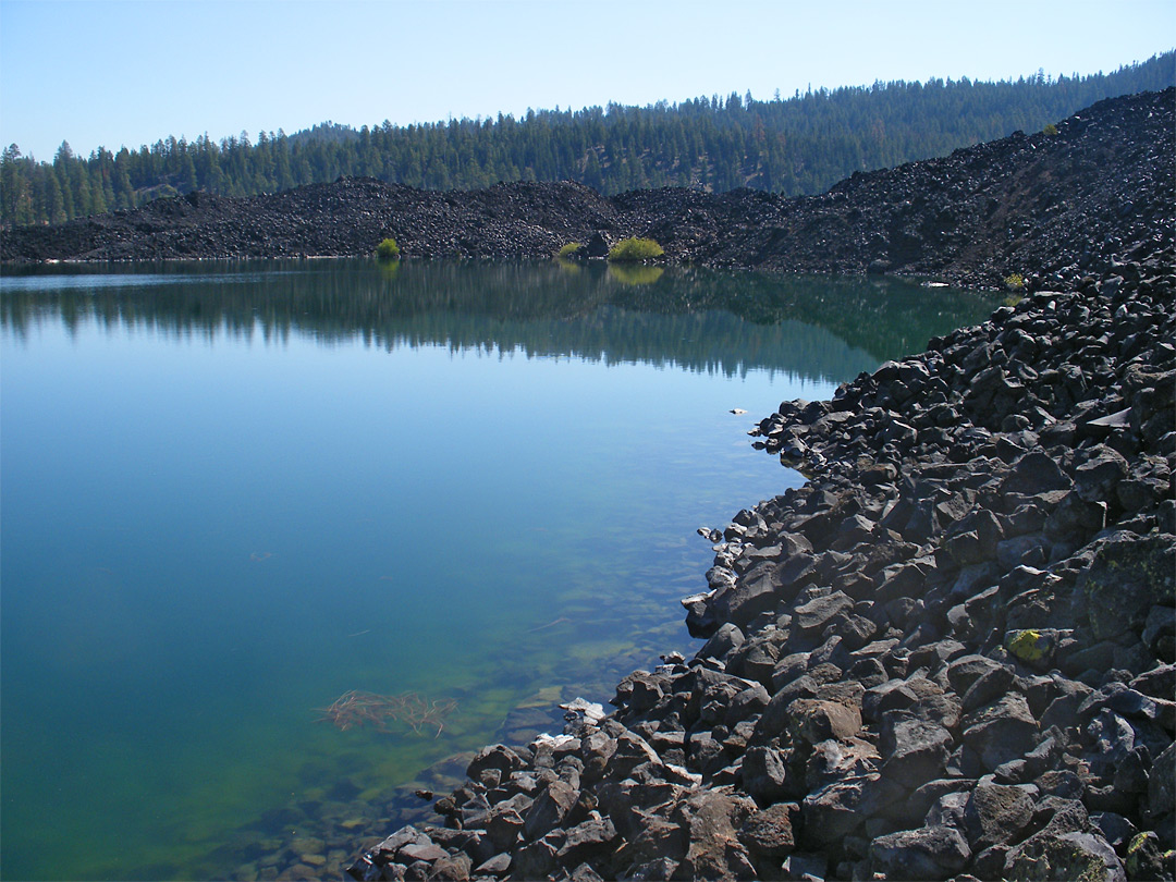Lava beside Butte Lake