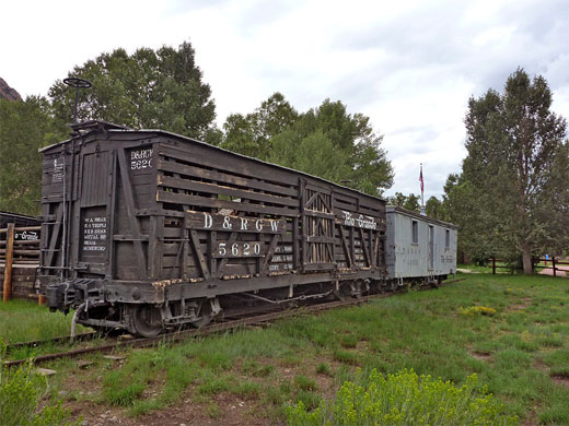 Wagons from the Denver & Rio Grande Western Railroad