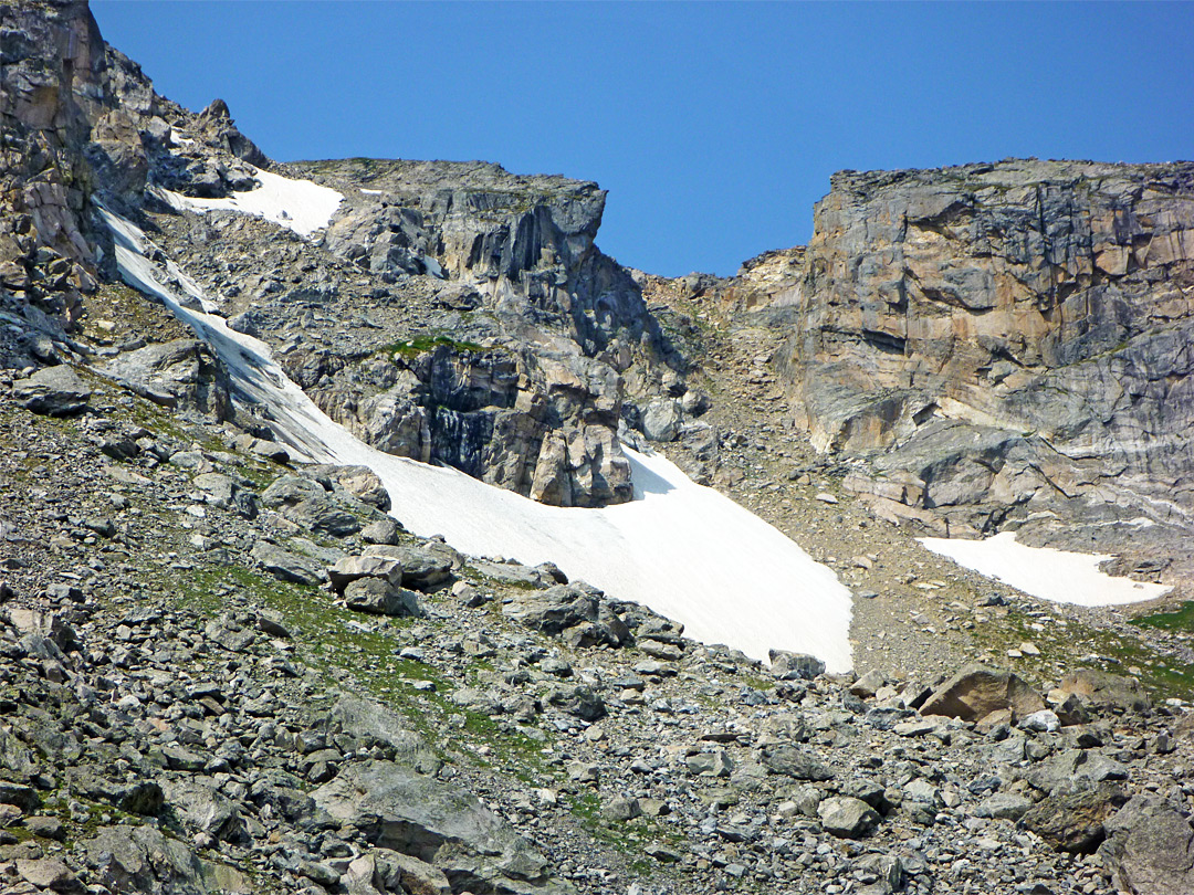 Glacier in Tourmaline Gorge