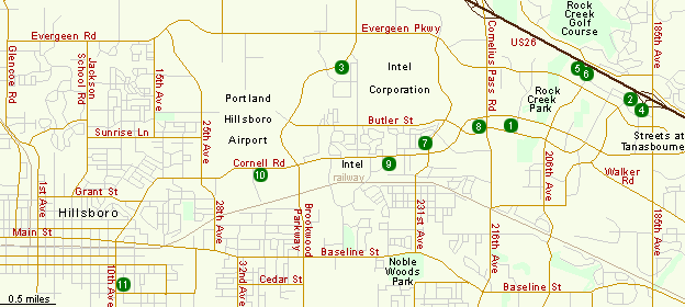 Pdf map Hillsboro Oregon