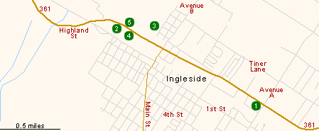 Map of Hotels in Ingleside