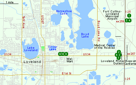 Hotels In Loveland Co North Colorado Map Of Hotels In Loveland