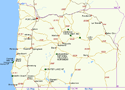 Map of Oregon