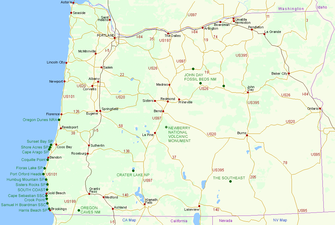 Oregon Map