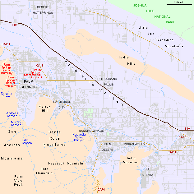 Map of Palm Springs