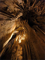 Stalactites in Lehman Caves