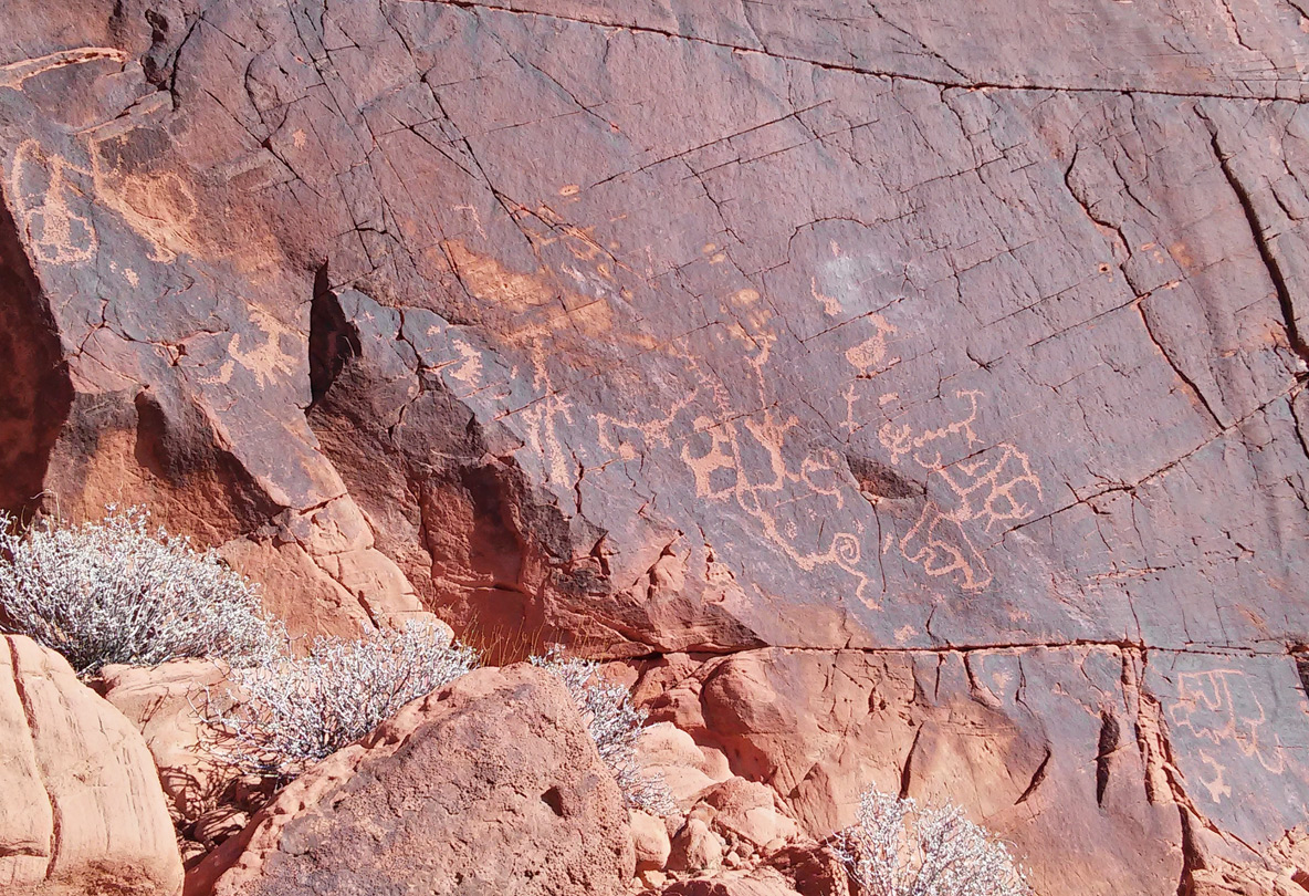 Petroglyphs near Duck Rock