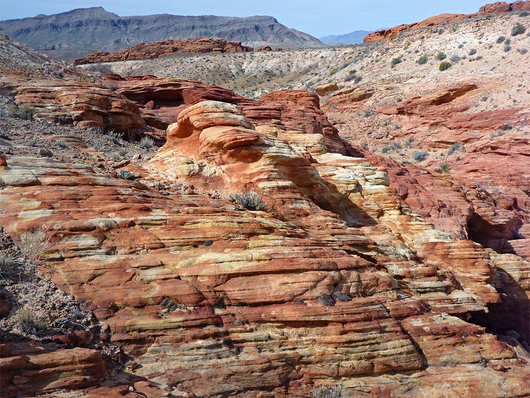 Richly-colored sandstone