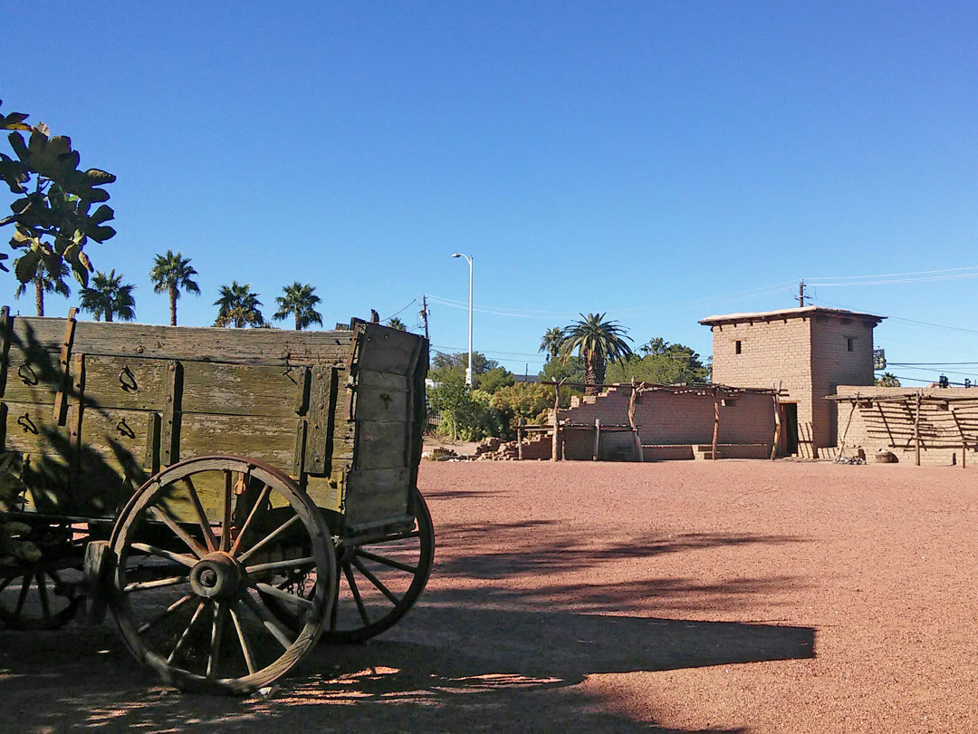 Wagon at the fort