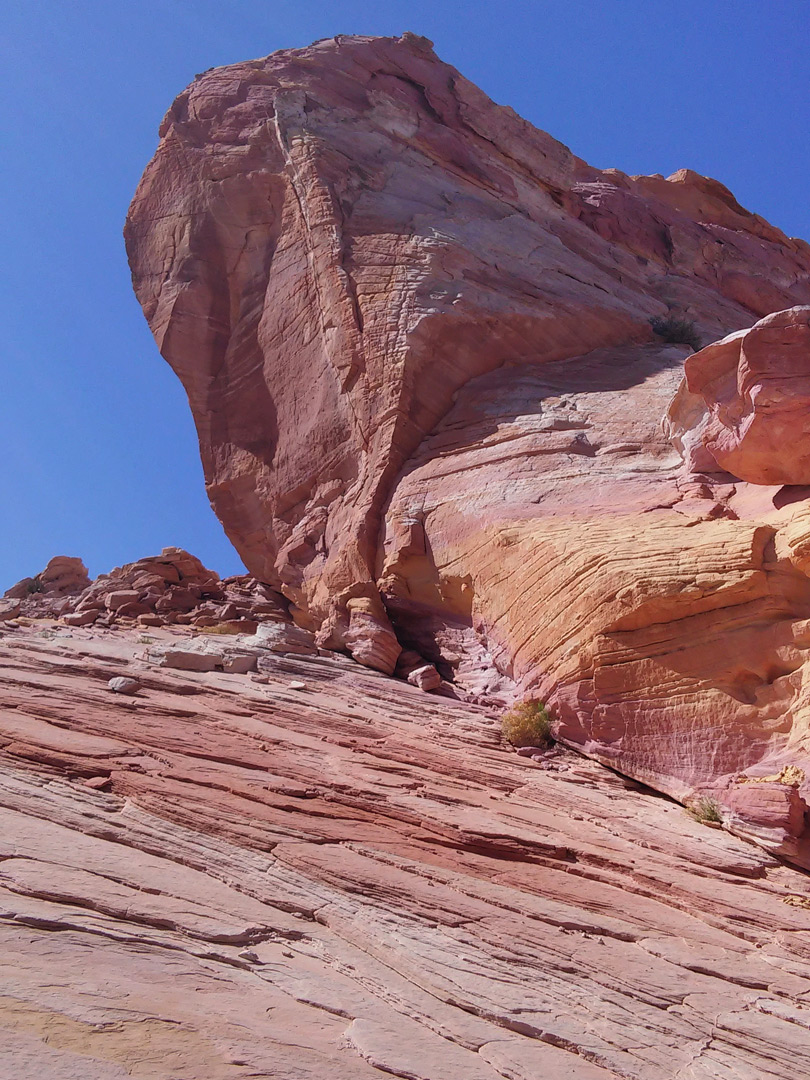 Protruding cliffs