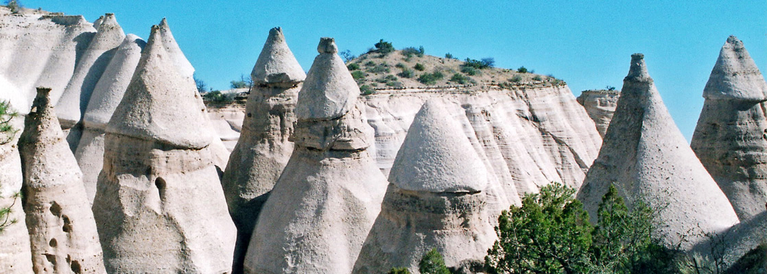 The largest tent rocks in the national monument