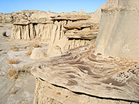 Thin sandstone layers